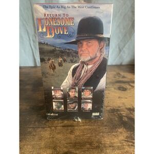 VTG Lonesome Dove SEALED VHS 4-Tapes Box Set Cabin Fever Movies Video Western